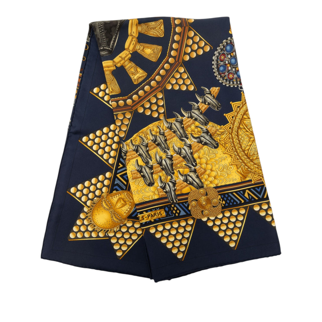 L Or Des Chefs Foulard 90 Bleu