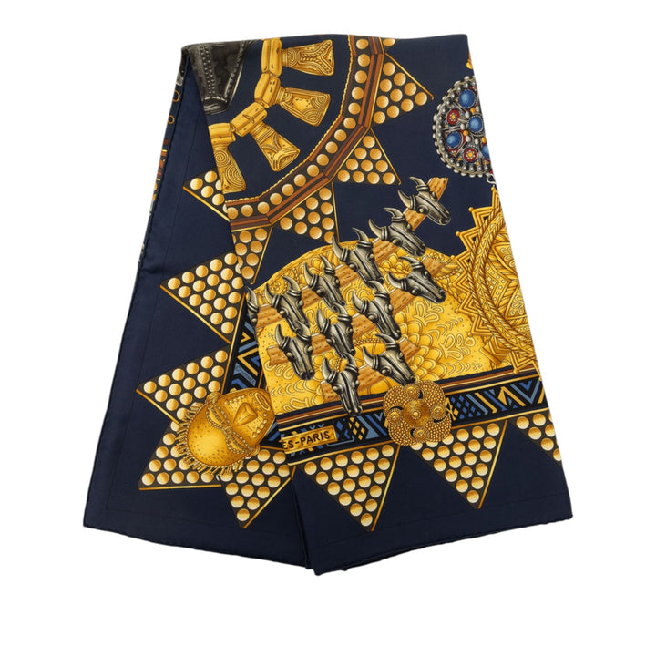 L Or Des Chefs Foulard 90 Bleu
