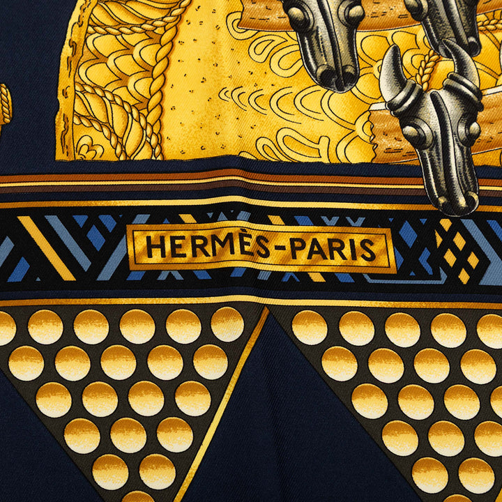 L Or Des Chefs Foulard 90 Bleu