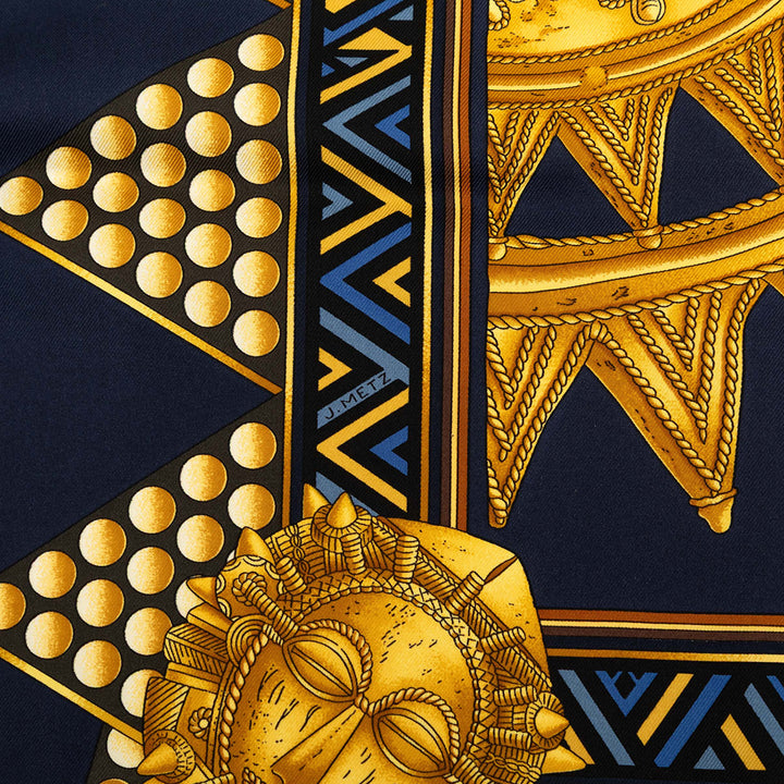 L Or Des Chefs Foulard 90 Bleu