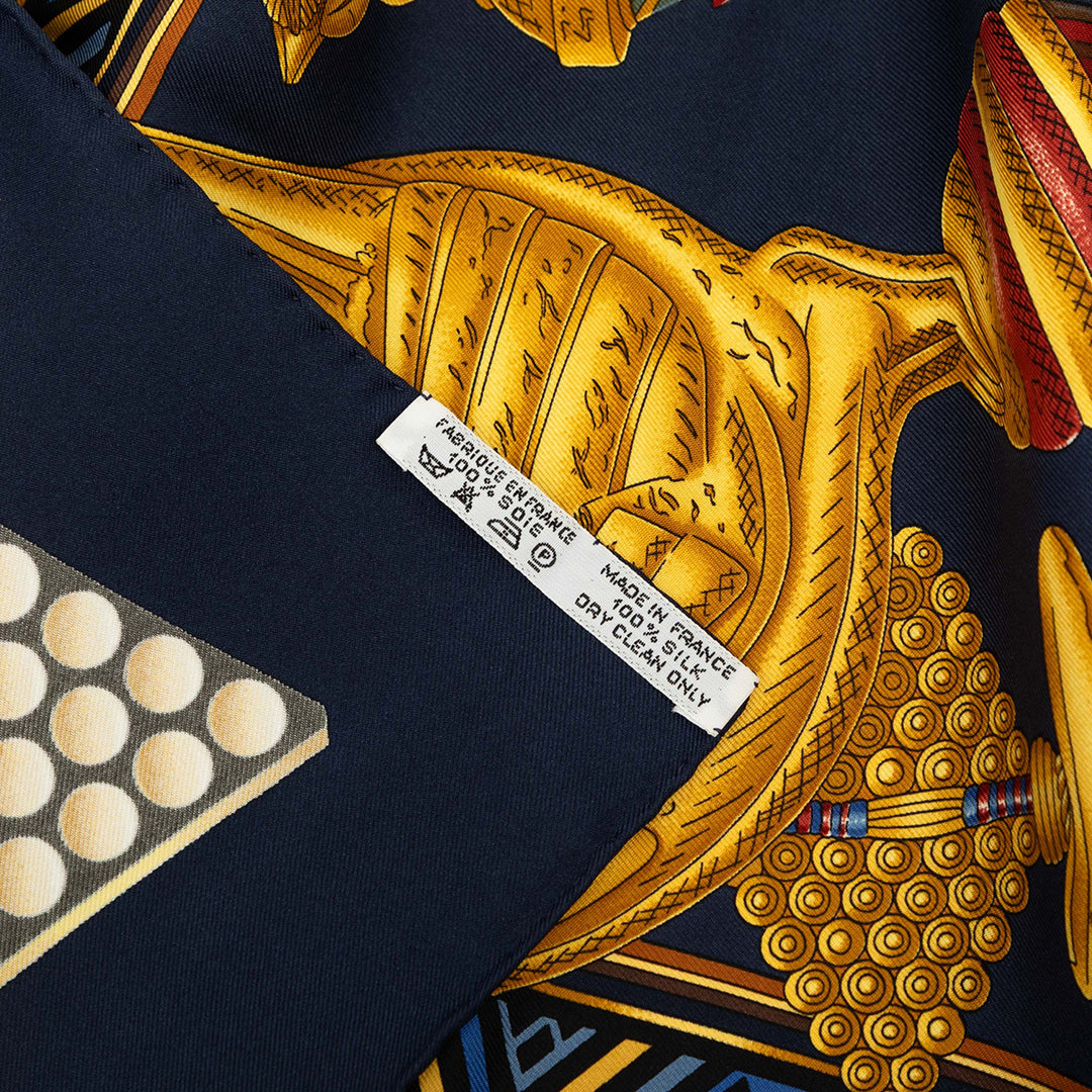 L Or Des Chefs Foulard 90 Bleu