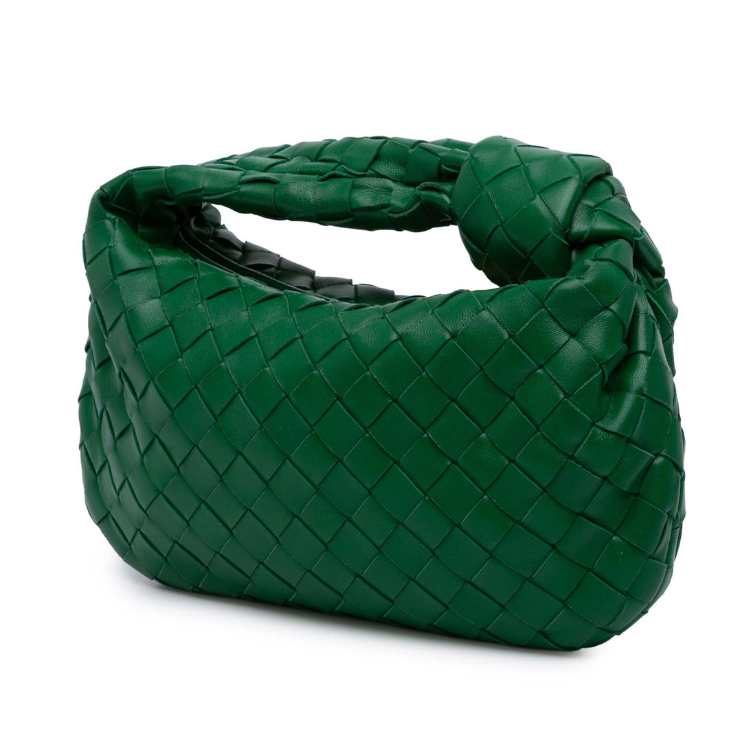 Bottega Veneta Mini Nappa Intrecciato Jodie Vert
