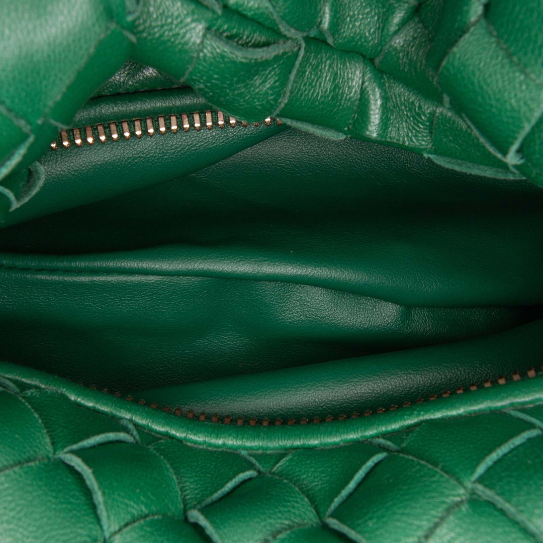 Bottega Veneta Mini Nappa Intrecciato Jodie Vert