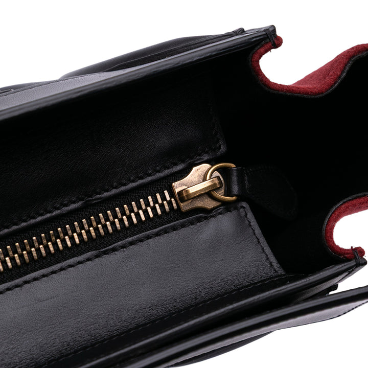 Celine Micro Tricolor Felt Laine and Cuir de veau Luggage Cabas Marron – GABY PARIS Authentique