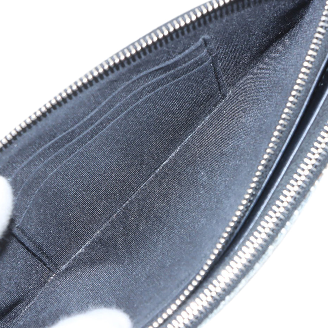 Chanel Tweed Deauville Double Zip Pochette avec chaîne
