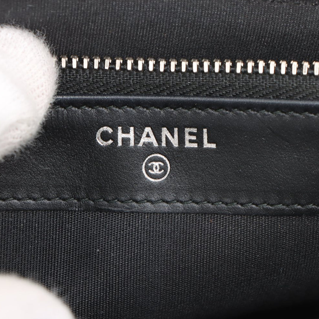 Chanel Tweed Deauville Double Zip Pochette avec chaîne