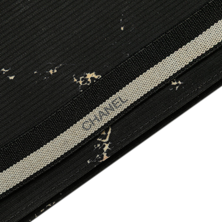 Old Travel Line Nylon Bifold Long Wallet Black - Gaby Paris