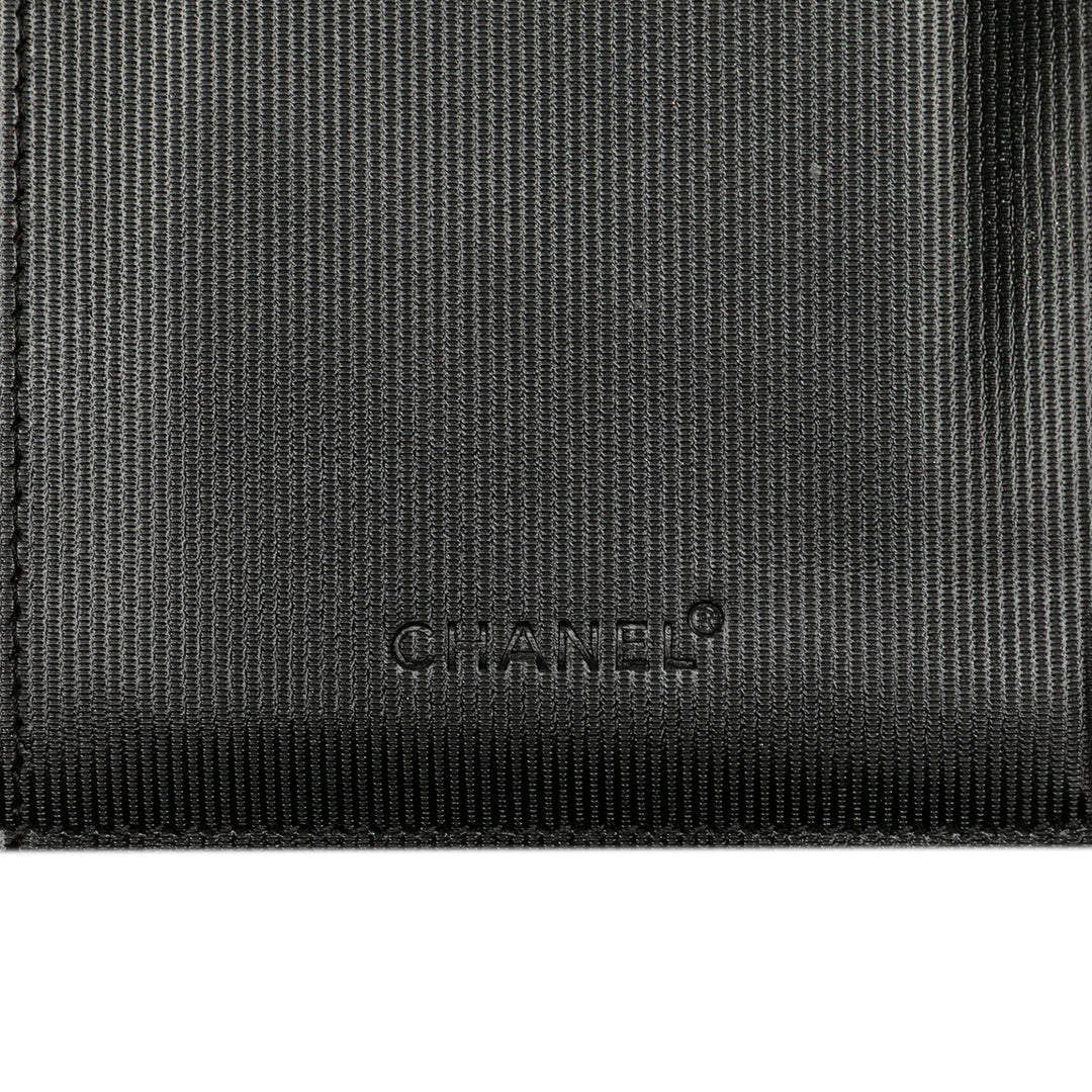 Old Travel Line Nylon Bifold Long Wallet Black - Gaby Paris