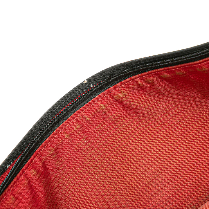 Old Travel Line Nylon Bifold Long Wallet Black - Gaby Paris