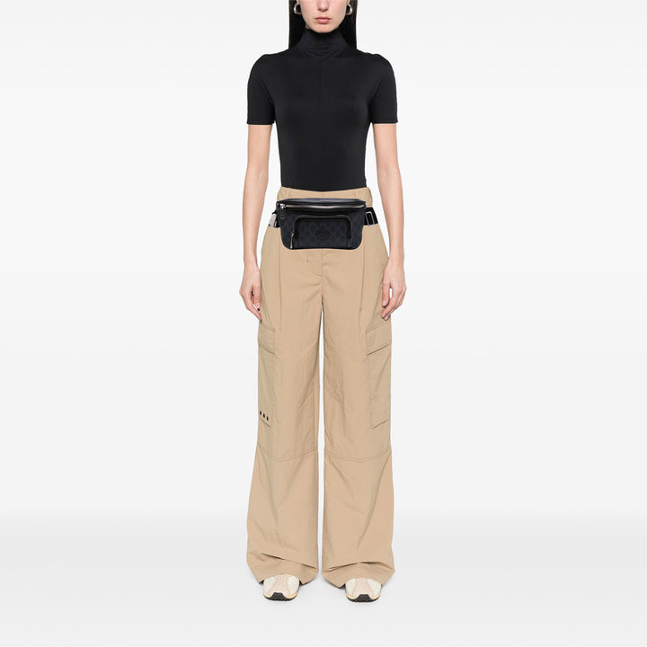 GG Supreme Interlocking G Belt Bag Brown - Gaby Paris
