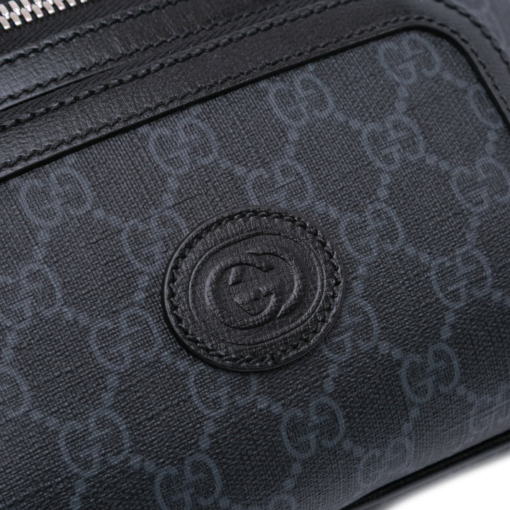 GG Supreme Interlocking G Belt Bag Brown - Gaby Paris