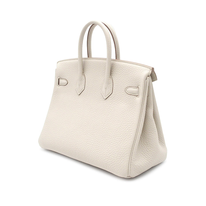 Hermès Togo Birkin Retourne 25 White - GABY PARIS