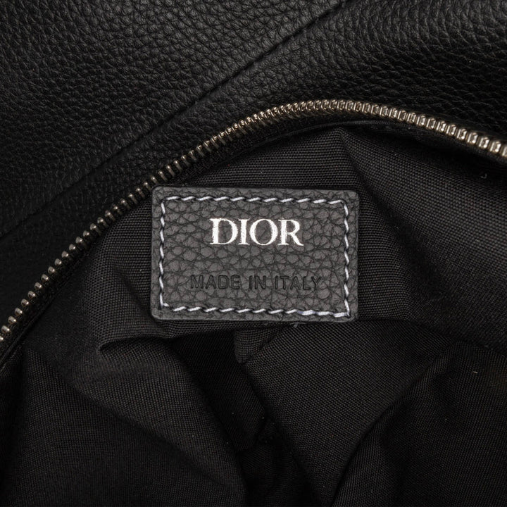Kim Jones Grained Calfskin Saddle Bag Black - Gaby Paris