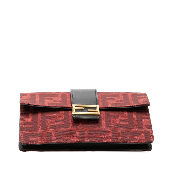 Fendi Zucca Toile Convertible Baguette Pochette