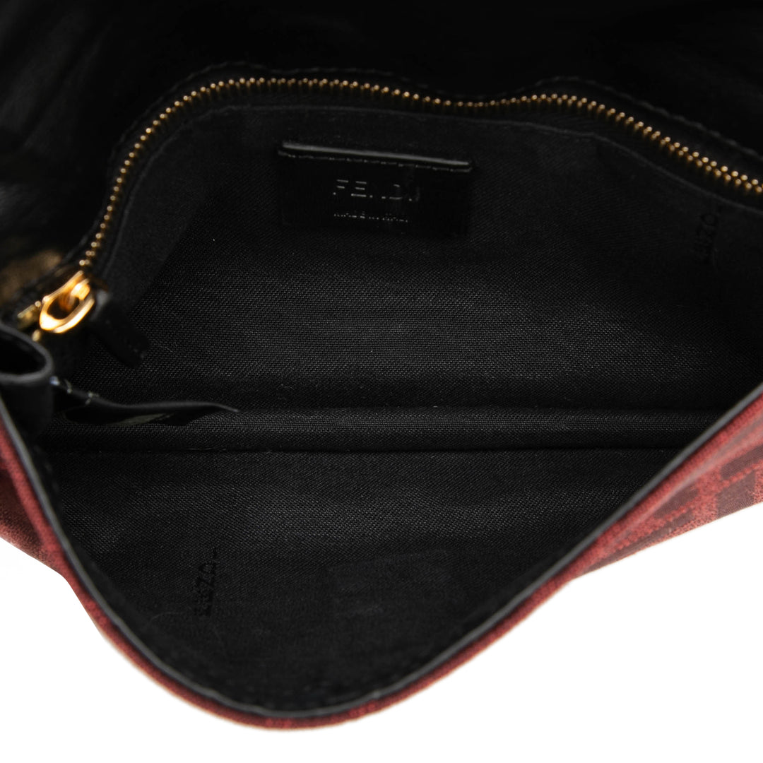 Fendi Zucca Toile Convertible Baguette Pochette