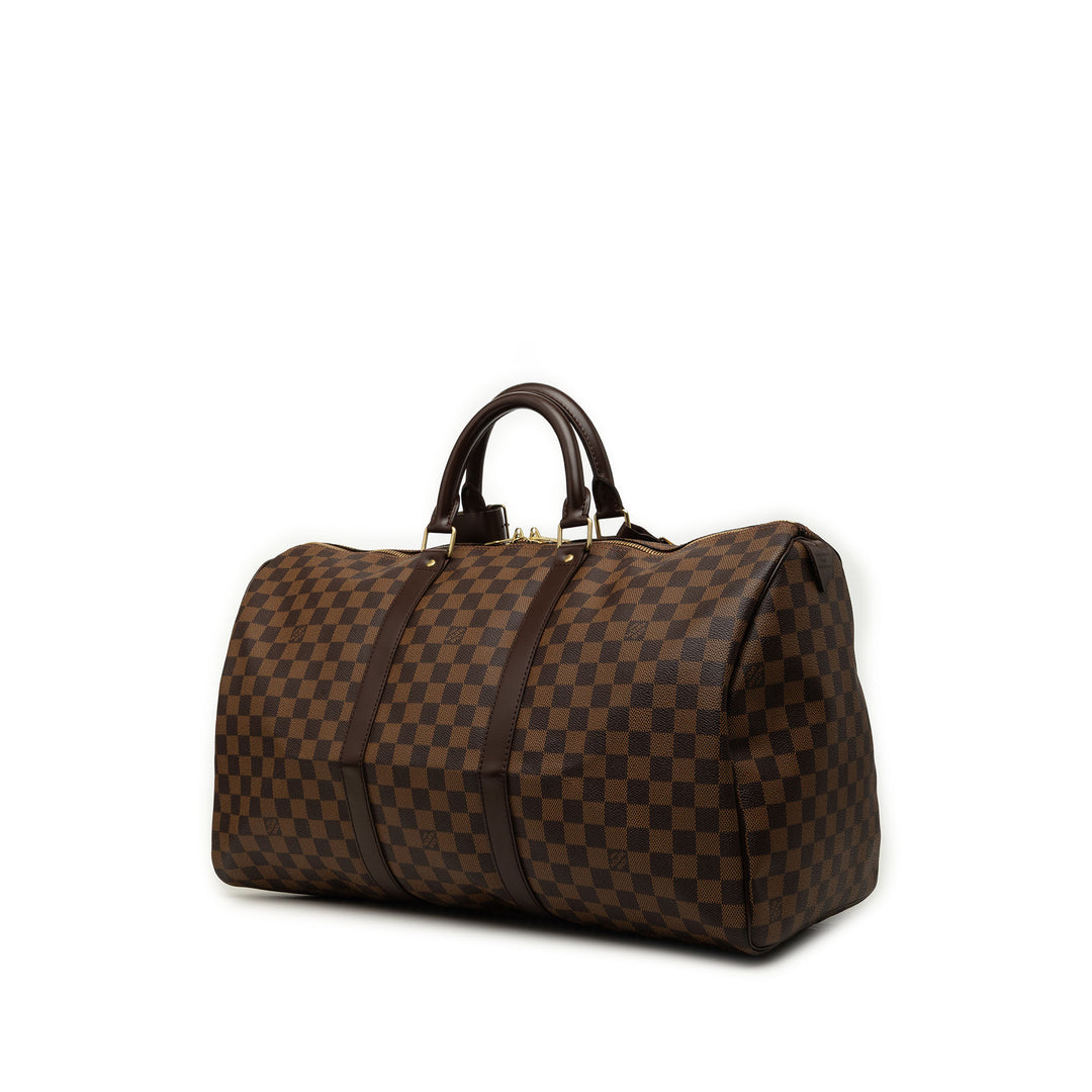 Louis Vuitton Keepall 50 Damier Ébène Marron