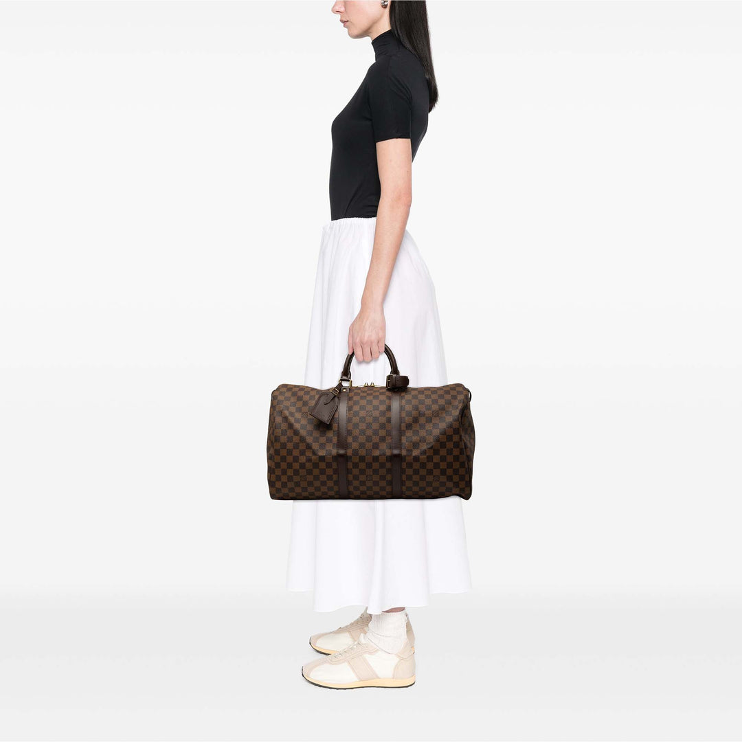 Louis Vuitton Keepall 50 Damier Ébène Marron
