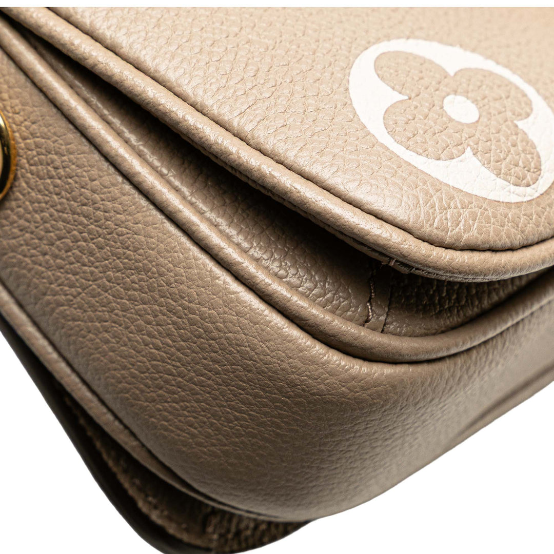 Louis Vuitton Monogram Empreinte Pochette Metis East West Marron