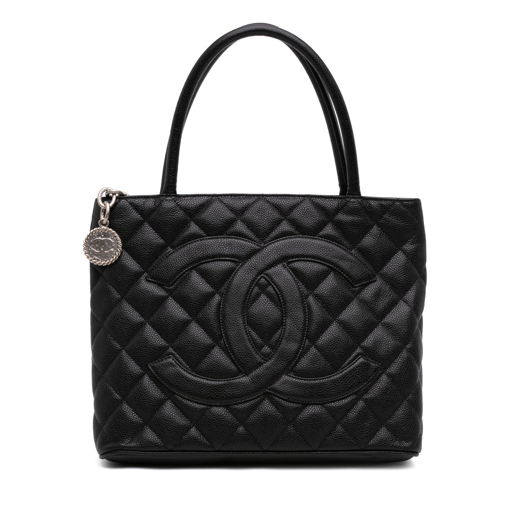 Medallion Cabas Cuir caviar Noir