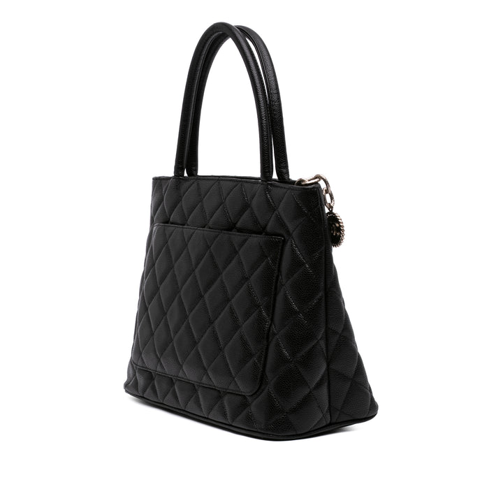 Medallion Cabas Cuir caviar Noir