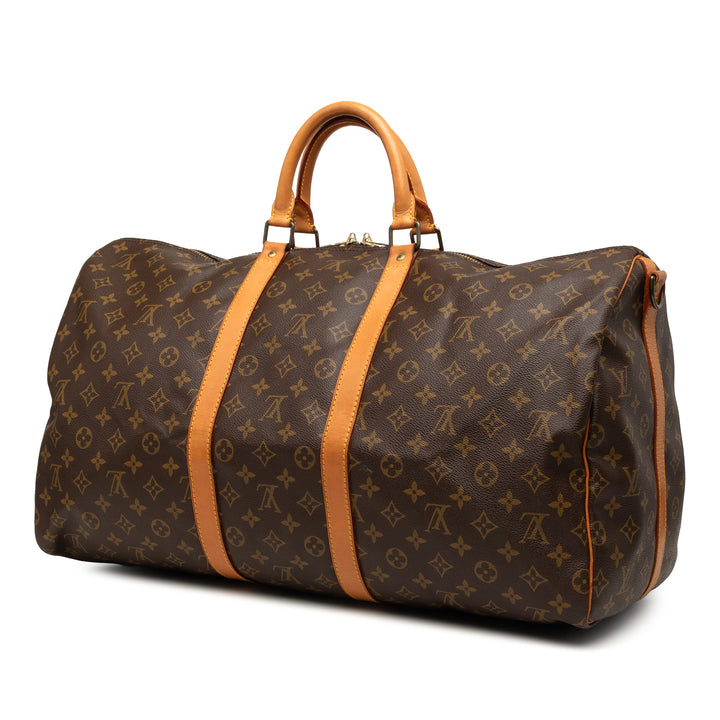 Keepall Bandouliere 55 Monogram Marron