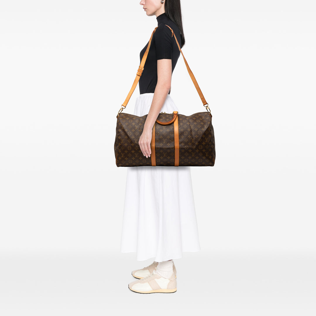 Keepall Bandouliere 55 Monogram Marron