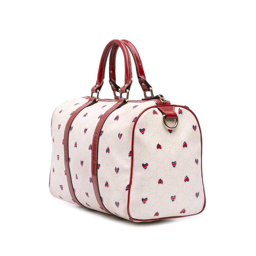 Medium GG Supreme Hearts Joy Boston White - Gaby Paris