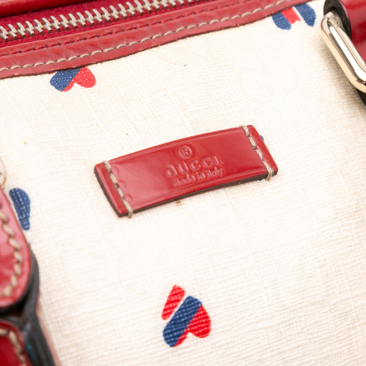 Medium GG Supreme Hearts Joy Boston White - Gaby Paris
