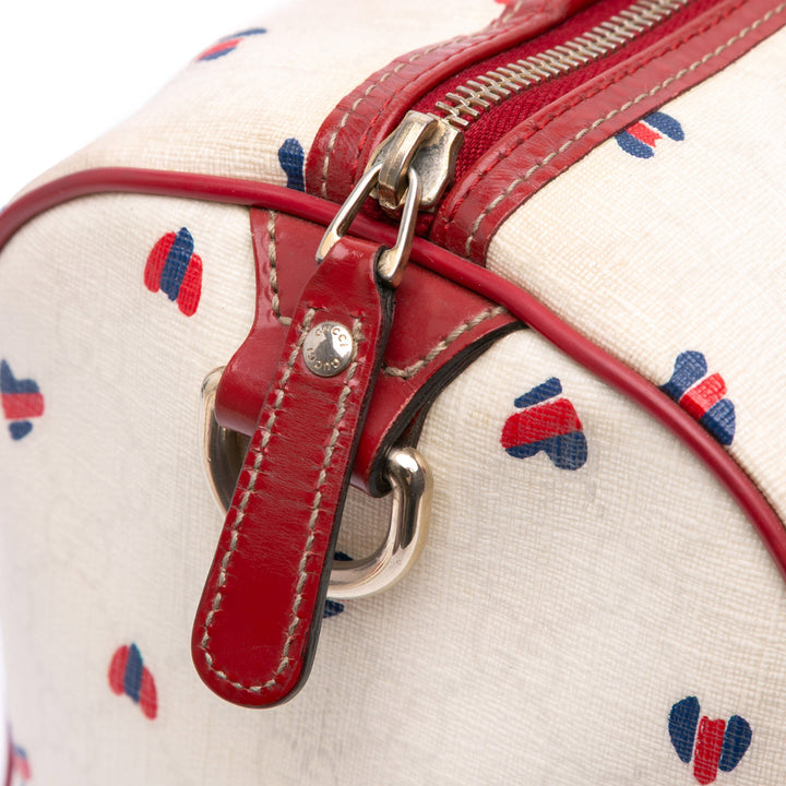 Medium GG Supreme Hearts Joy Boston White - Gaby Paris