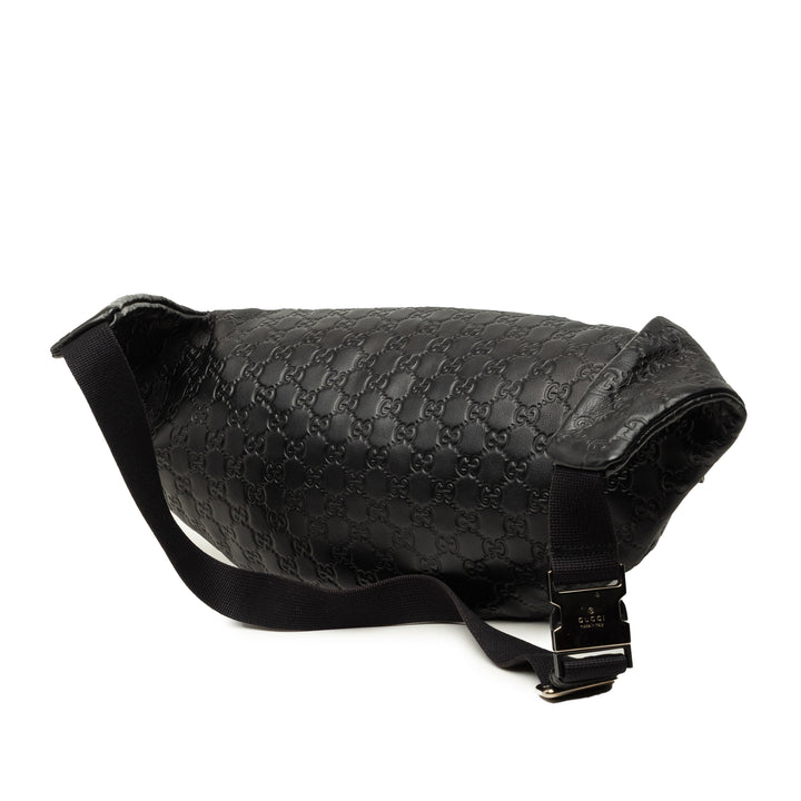 Gucci Ceinture Guccissima Web Noir – vue 2 – GABY PARIS
