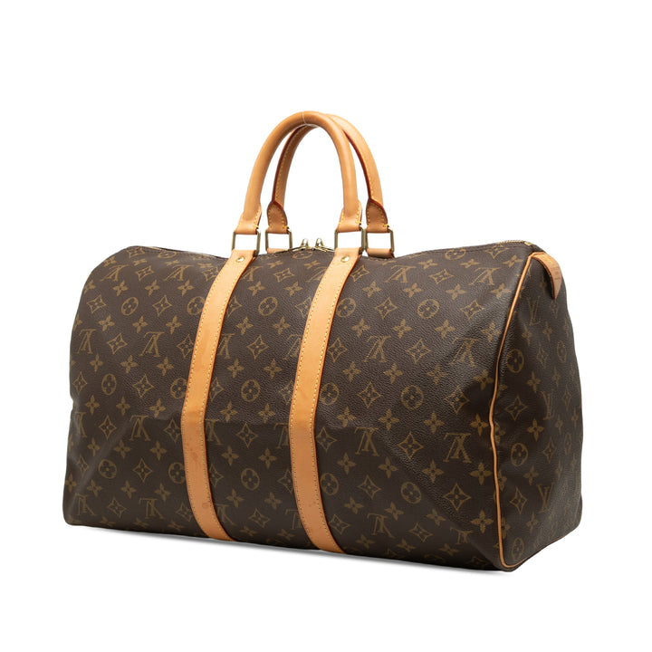 Louis Vuitton Keepall 45 Monogram Marron – vue 2 – GABY PARIS