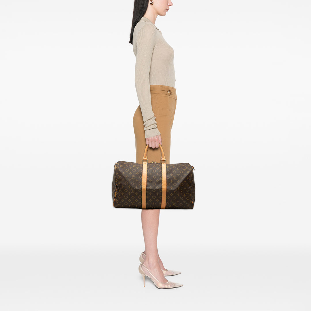 Louis Vuitton Keepall 45 Monogram Marron – vue 6 – GABY PARIS
