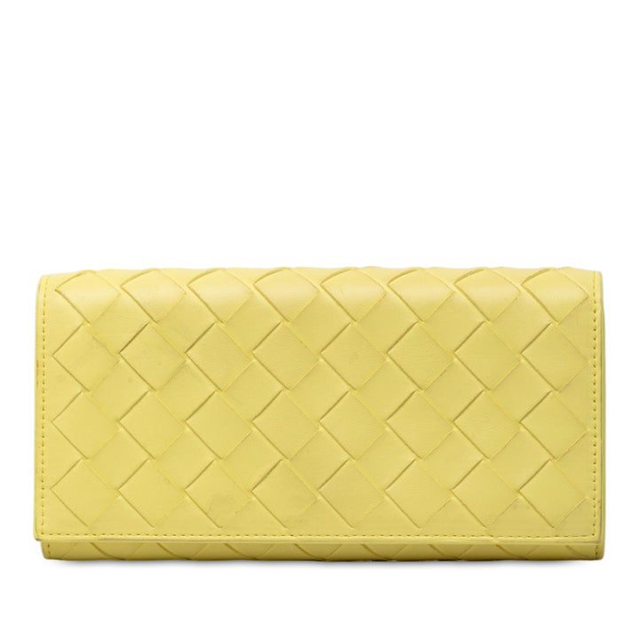 Bottega Veneta Nappa Intrecciato Continental à rabat Portefeuille