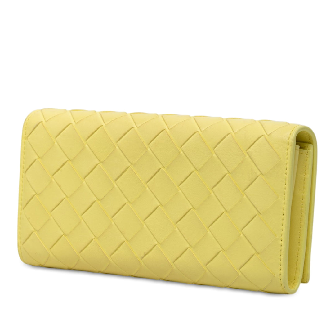 Bottega Veneta Nappa Intrecciato Continental à rabat Portefeuille