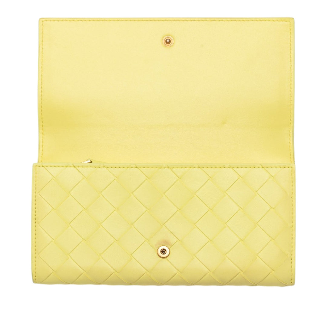 Bottega Veneta Nappa Intrecciato Continental à rabat Portefeuille