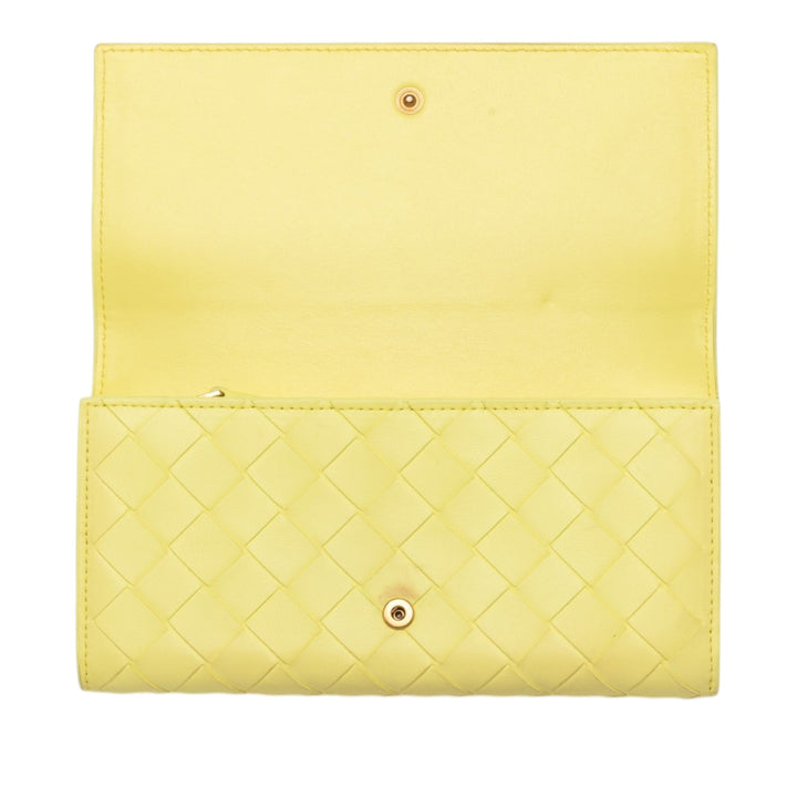 Bottega Veneta Nappa Intrecciato Continental à rabat Portefeuille