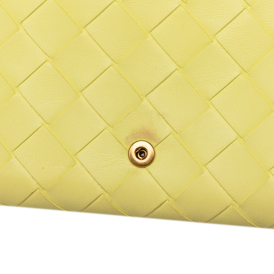 Bottega Veneta Nappa Intrecciato Continental à rabat Portefeuille