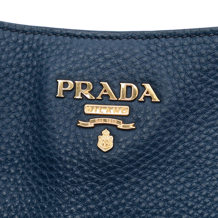Prada Vitello Daino Side Pocket Convertible Cabas
