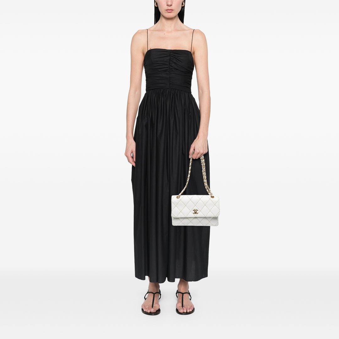 Chanel Wild Stitch Rabat simple Moyen Cuir d'agneau Blanc – vue 6 – GABY PARIS