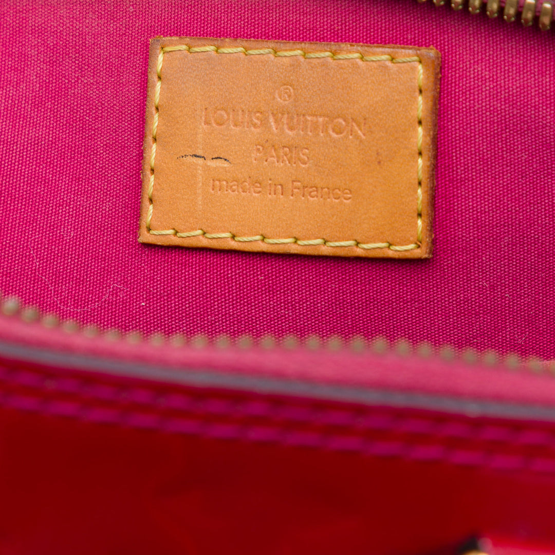 Alma BB Cuir verni Monogram Rose