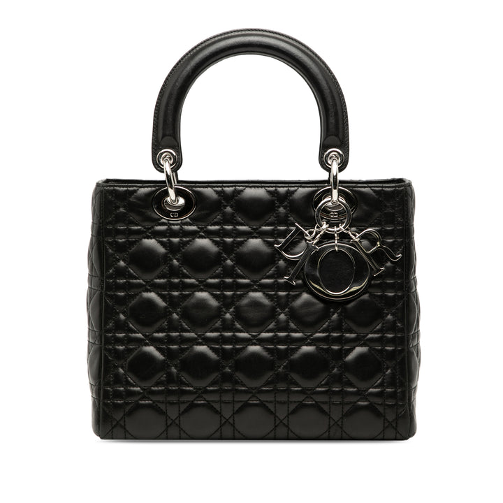 Dior Medium Cuir d’agneau Cannage Lady Dior