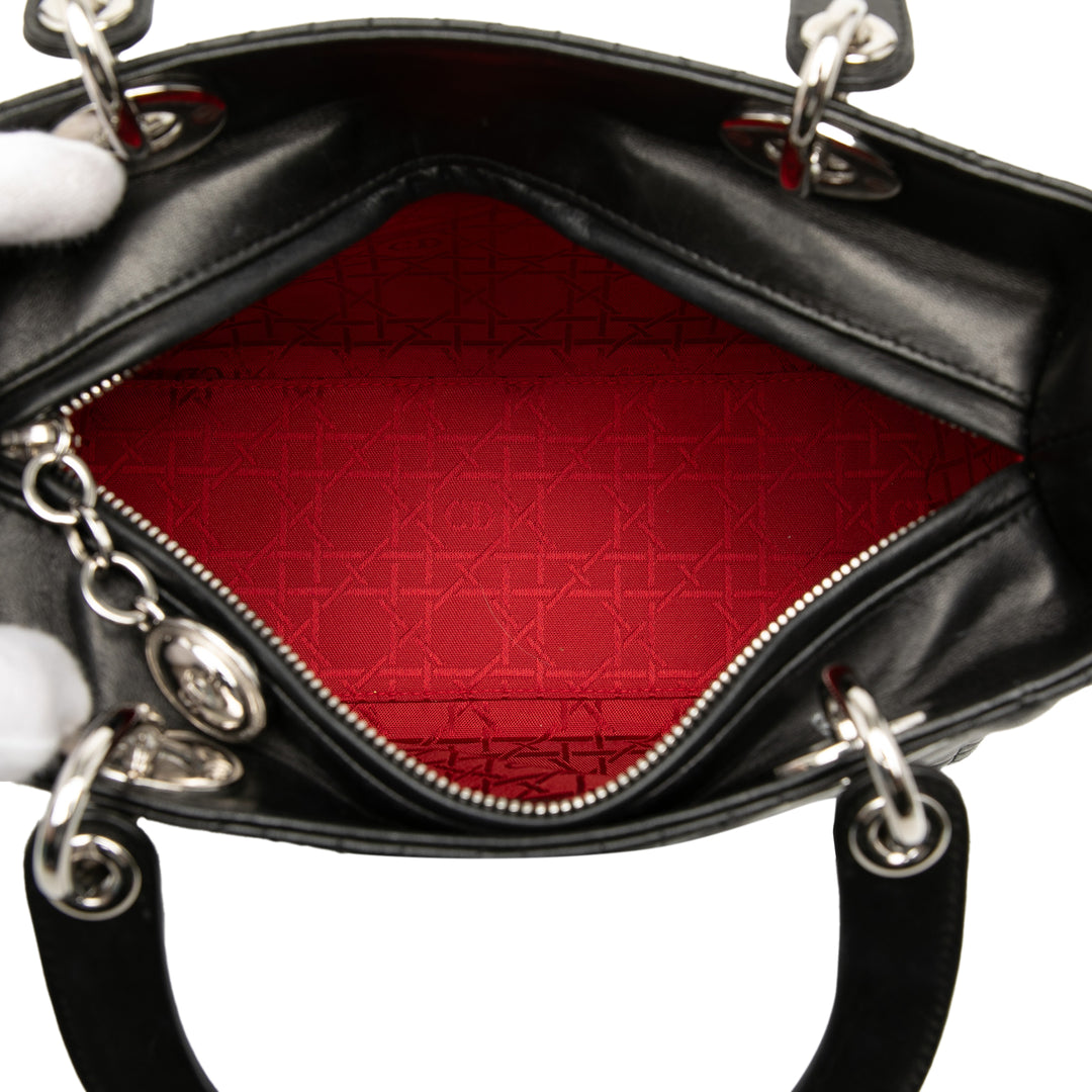 Dior Medium Cuir d’agneau Cannage Lady Dior