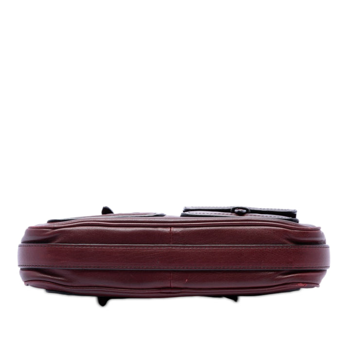 Intrecciato à finitions Multi Poche Sac Rouge
