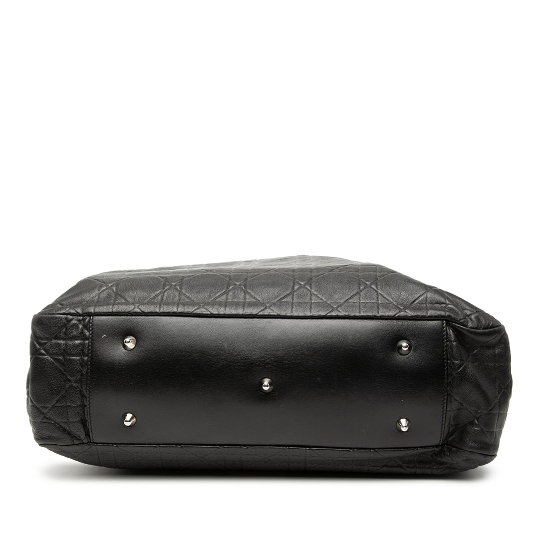 Dior Large Cuir d’agneau Cannage Lady Dior Soft Shopping Cabas