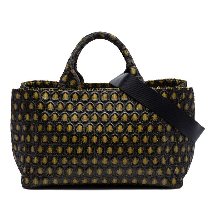 Prada Tessuto Broccato Canapa Cabas