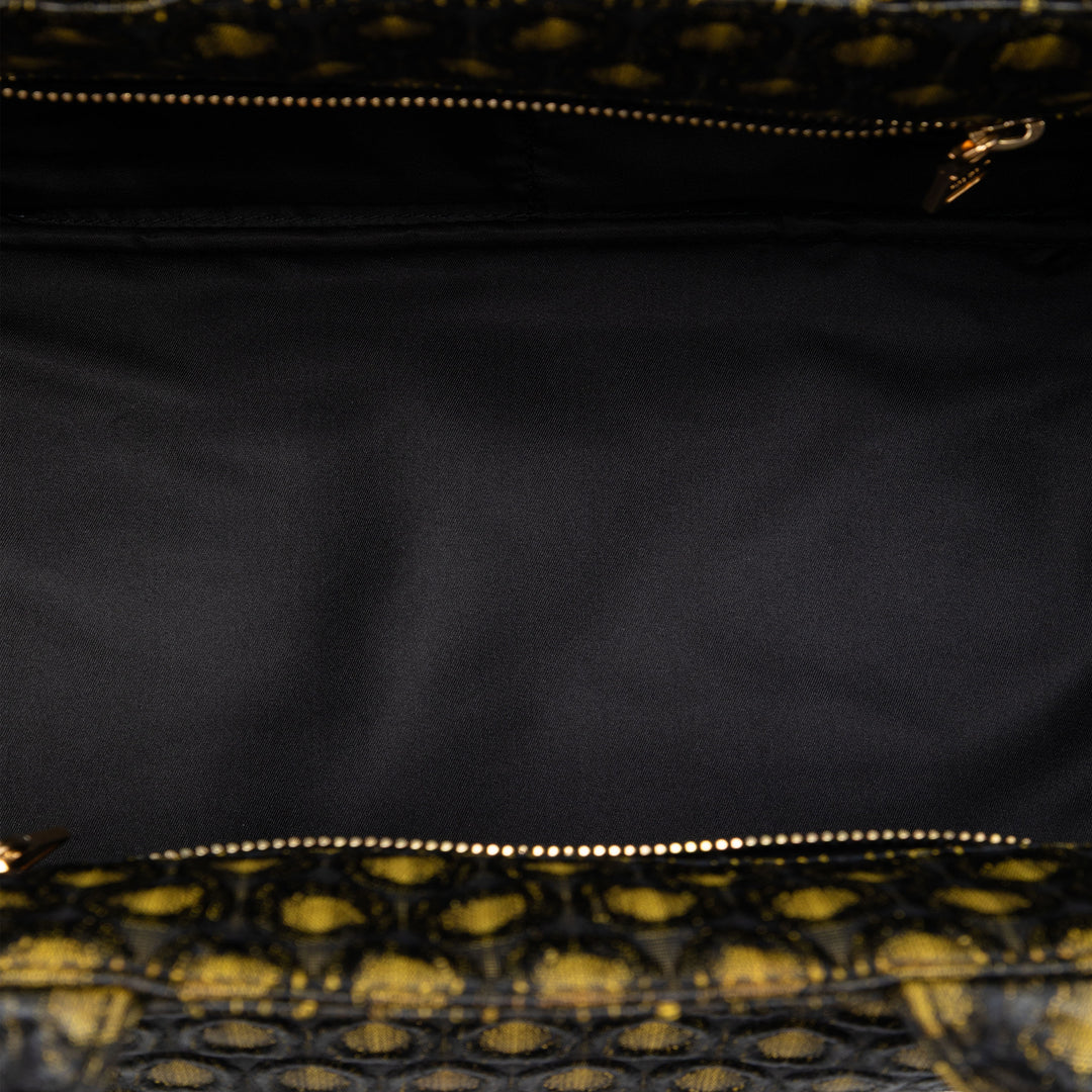 Prada Tessuto Broccato Canapa Cabas