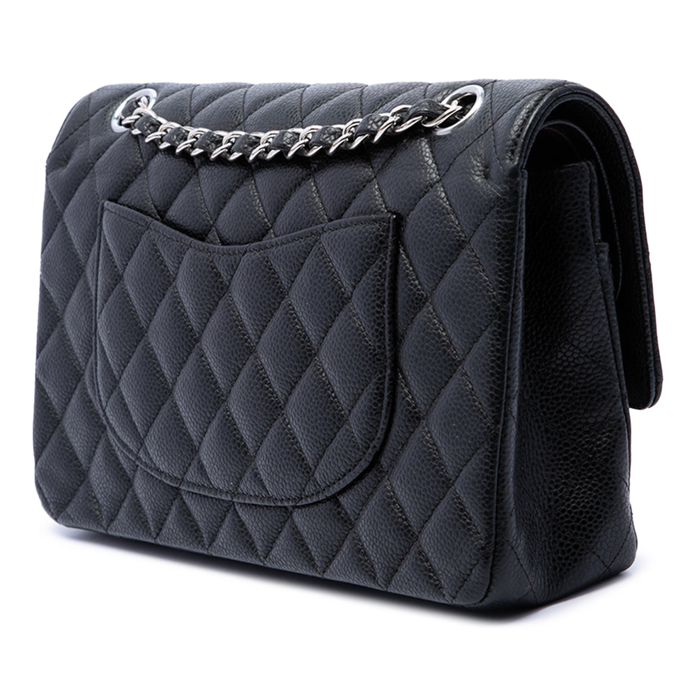 Chanel Classic Double rabat Moyen Cuir caviar Noir – vue 2 – GABY PARIS