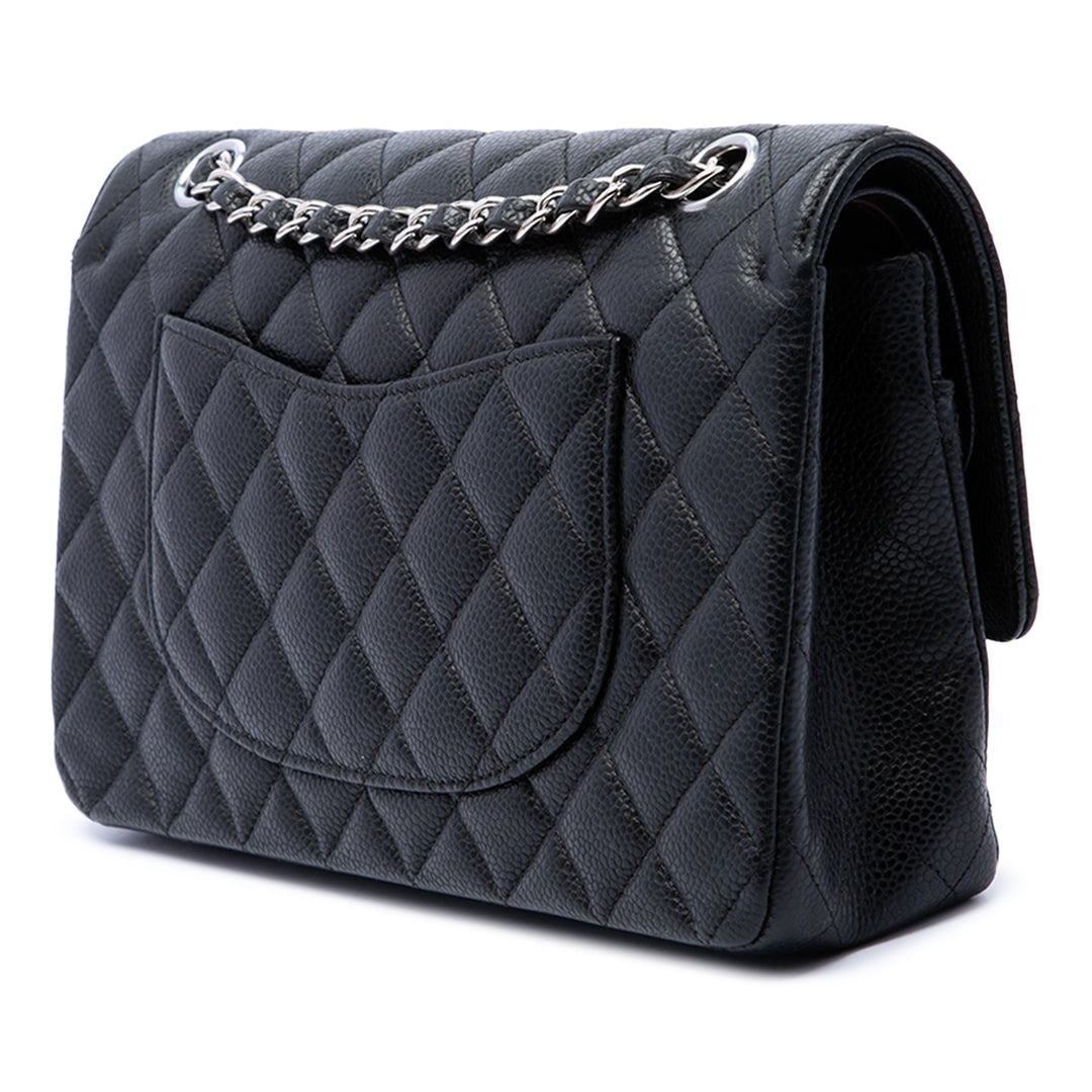 Chanel Classic Double rabat Moyen Cuir caviar Noir – vue 2 – GABY PARIS