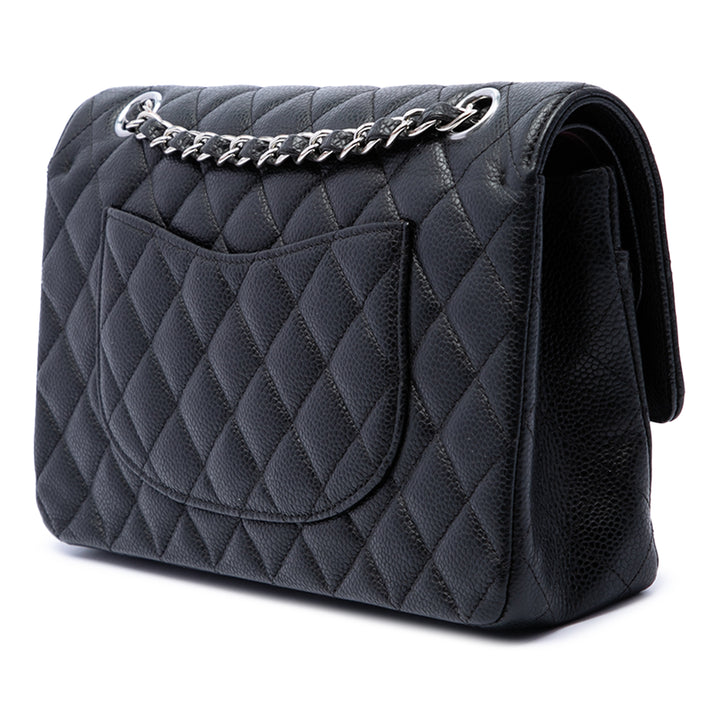 Chanel Classic Double rabat Moyen Cuir caviar Noir – vue 2 – GABY PARIS