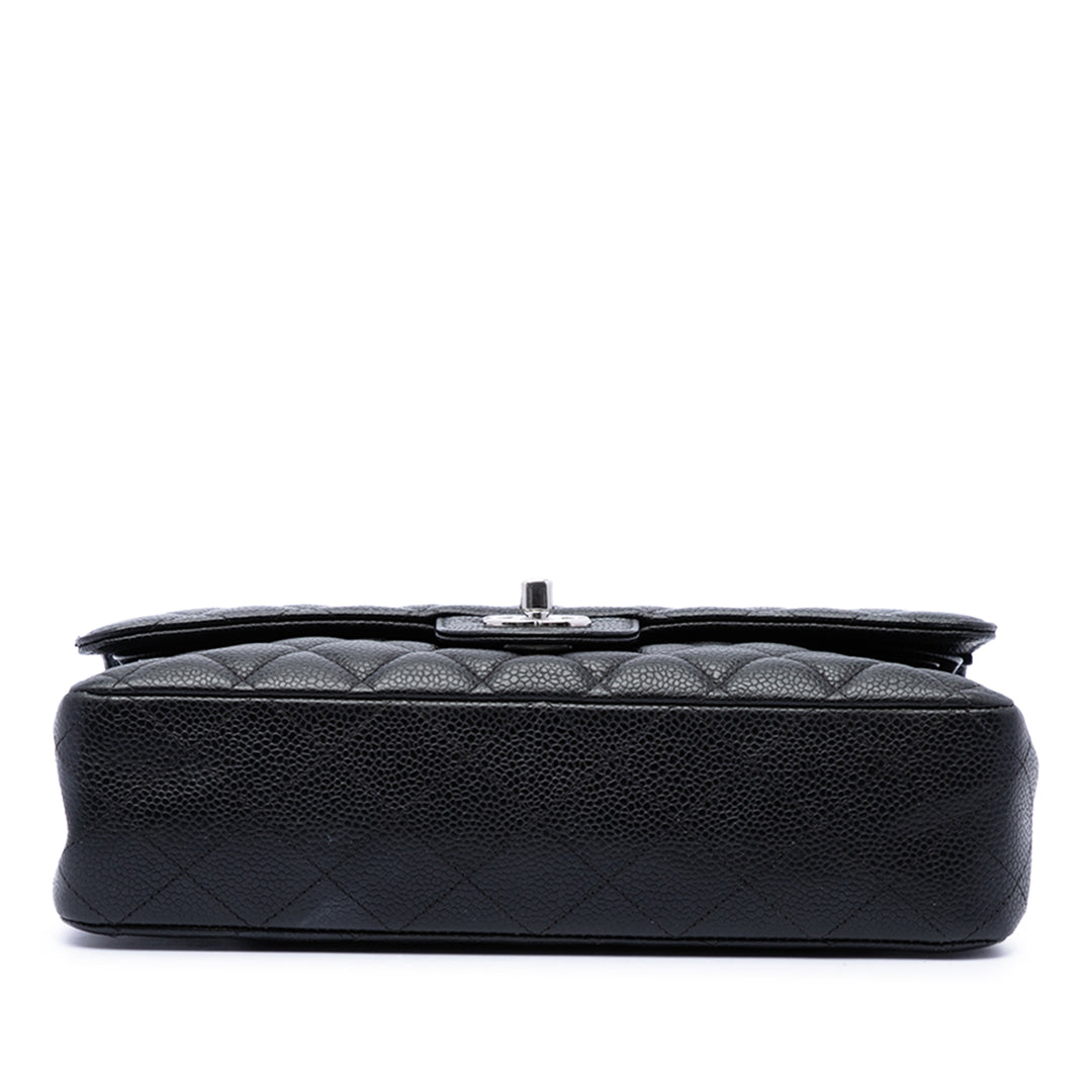 Chanel Classic Double rabat Moyen Cuir caviar Noir – vue 3 – GABY PARIS